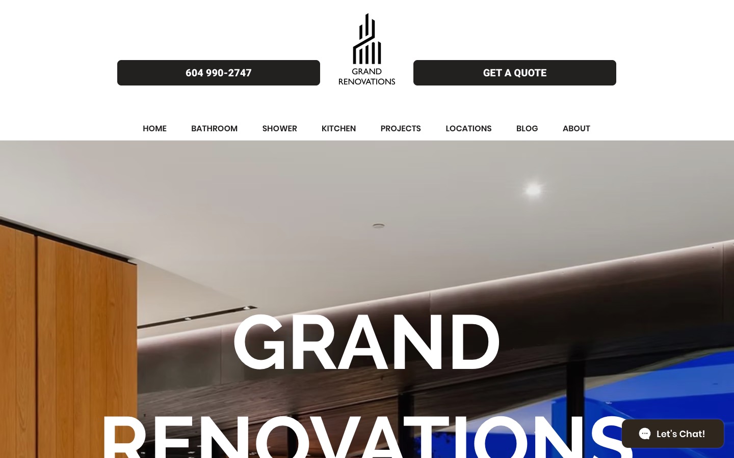 The current homepage
